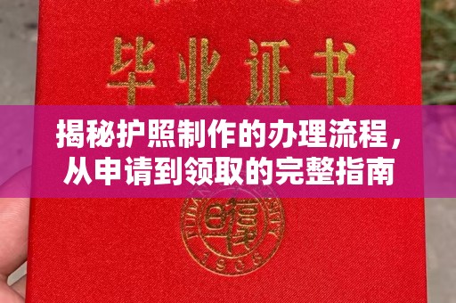 肥东揭秘护照制作的办理流程，从申请到领取的完整指南