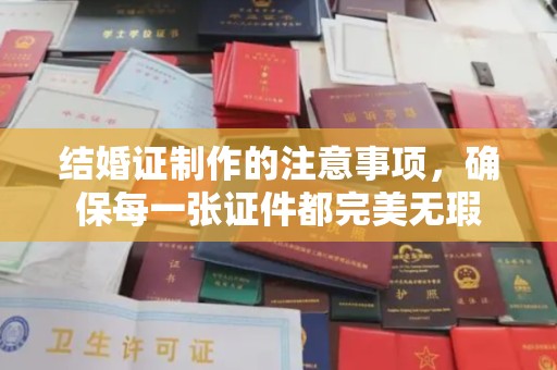 肥东结婚证制作的注意事项，确保每一张证件都完美无瑕