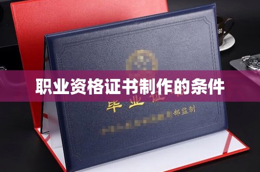 肥东职业资格证书制作的条件