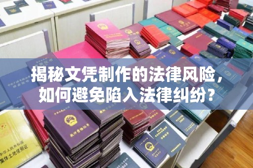 肥东揭秘文凭制作的法律风险，如何避免陷入法律纠纷？