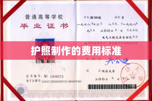 肥东护照制作的费用标准